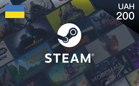 Steam充值卡-200乌克兰格里夫纳