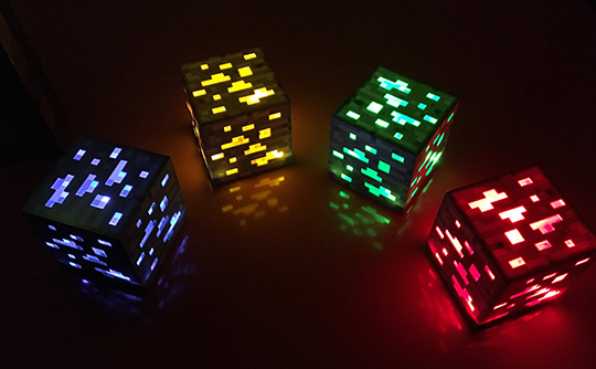 我的世界LED发光矿灯（蓝色）