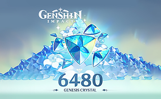 6480创世结晶(国际服)ID直充 原神Genshin Impact