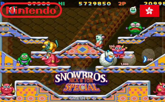 雪人兄弟 特别版 eshop中国香港区兑换码 NS 任天堂 switch SNOW BROS. NIKE & TOM SPECIAL